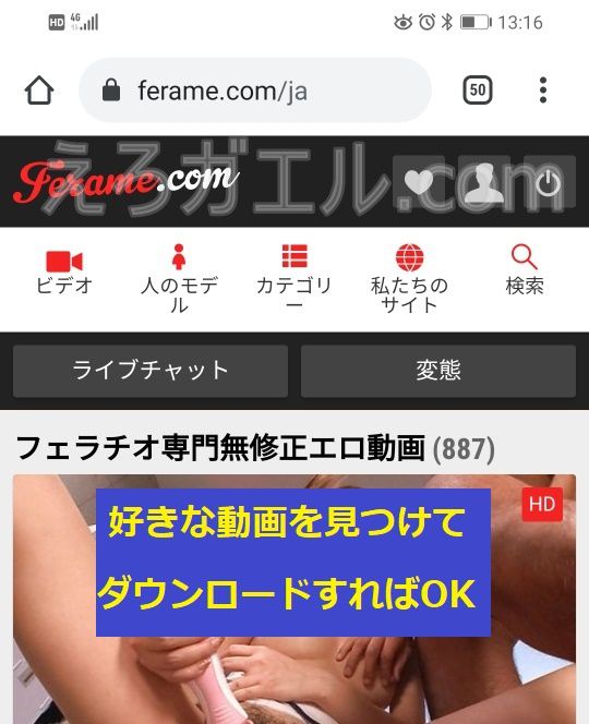 フェラーム【Ferame】入会方法5